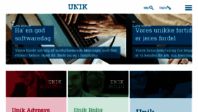 What Unik.dk website looked like in 2017 (7 years ago)