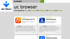 What Uc-browser.en.uptodown.com website looked like in 2017 (7 years ago)