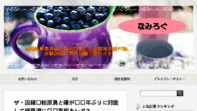What Uminonami.com website looked like in 2017 (7 years ago)