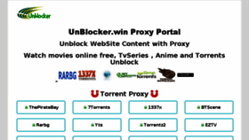 What Unblocker.win website looked like in 2017 (7 years ago)