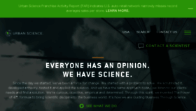 What Urbanscience.com website looked like in 2017 (7 years ago)