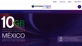 What Univisionmobile.com website looked like in 2017 (7 years ago)