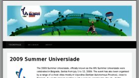 What Universiade-belgrade2009.org website looked like in 2017 (7 years ago)