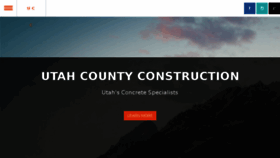 What Utahcountyconstruction.com website looked like in 2017 (6 years ago)