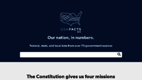 What Usafacts.com website looked like in 2017 (7 years ago)