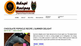 What Udupi-recipes.com website looked like in 2017 (7 years ago)