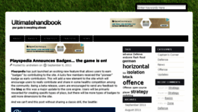 What Ultimatehandbook.com website looked like in 2017 (7 years ago)