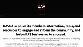 What Uavsa.org website looked like in 2017 (7 years ago)
