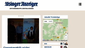 What Usinger-anzeiger.de website looked like in 2017 (7 years ago)