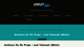 What Umuttek.com website looked like in 2017 (7 years ago)