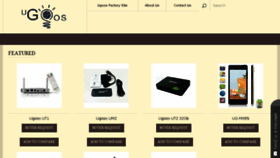 What Ugoos.com website looked like in 2017 (8 years ago)