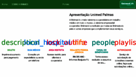 What Unimedpalmas.com.br website looked like in 2017 (6 years ago)