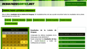What Uruguay.resultadosorteo.net website looked like in 2017 (6 years ago)