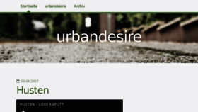 What Urbandesire.de website looked like in 2017 (7 years ago)