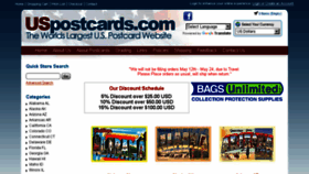 What Uspostcards.com website looked like in 2017 (6 years ago)
