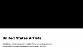 What Unitedstatesartists.org website looked like in 2017 (6 years ago)