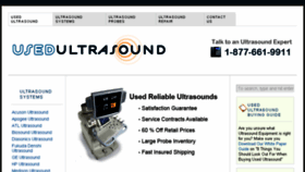 What Usedultrasound.com website looked like in 2017 (6 years ago)