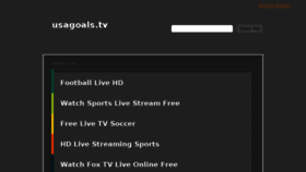 What Usagoals.tv website looked like in 2017 (6 years ago)