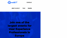 What Uxcampeurope.org website looked like in 2017 (6 years ago)