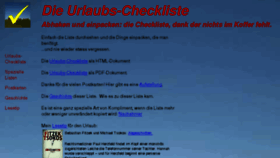 What Urlaubs-checkliste.de website looked like in 2017 (6 years ago)