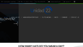 What Unidad22.com website looked like in 2017 (6 years ago)