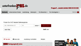 What Unterfrankenjobs.de website looked like in 2017 (6 years ago)