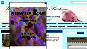 What Uniquebabyquiltboutique.com website looked like in 2017 (6 years ago)