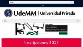 What Udemm.edu.ar website looked like in 2017 (6 years ago)