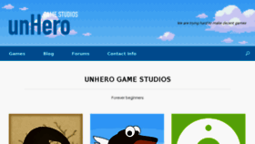 What Unhero.com website looked like in 2017 (6 years ago)