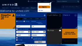 What United.com website looked like in 2017 (6 years ago)