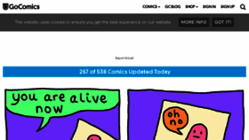 What Ucomics.com website looked like in 2017 (6 years ago)