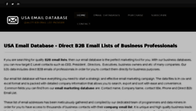 What Usaemaildatabase.com website looked like in 2017 (6 years ago)