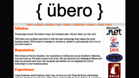What Ubero.com website looked like in 2017 (6 years ago)