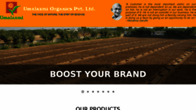 What Umalaxmi-organics.com website looked like in 2017 (6 years ago)