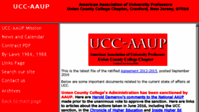 What Ucc-aaup.org website looked like in 2017 (6 years ago)