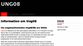 What Ung08.se website looked like in 2017 (6 years ago)
