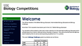 What Ukbiologycompetitions.org website looked like in 2017 (6 years ago)