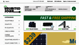 What Unlimited-solar.com website looked like in 2017 (6 years ago)