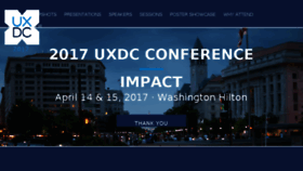 What Uxdcconference.org website looked like in 2017 (6 years ago)