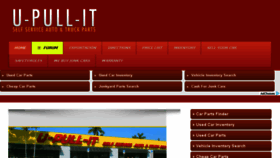 What U-pull-it.com website looked like in 2017 (6 years ago)