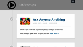 What Ukstartups.com website looked like in 2017 (6 years ago)