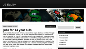 What Usequitynews.com website looked like in 2017 (6 years ago)
