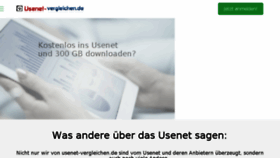 What Usenet-vergleichen.de website looked like in 2017 (6 years ago)