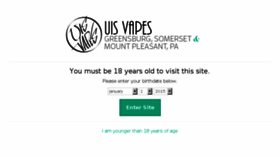 What Uisvapes.com website looked like in 2017 (6 years ago)