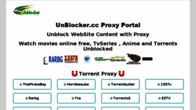 What Unblocked.blue website looked like in 2017 (6 years ago)