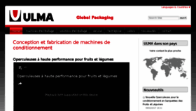 What Ulmapackaging.fr website looked like in 2017 (6 years ago)