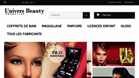 What Universbeauty.fr website looked like in 2017 (6 years ago)