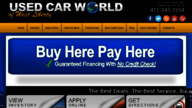 What Usedcarworldwestpa.com website looked like in 2017 (6 years ago)