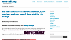 What Umstellung.info website looked like in 2017 (6 years ago)