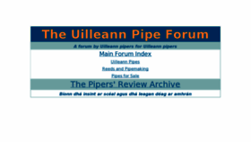 What Uilleannforum.com website looked like in 2017 (6 years ago)